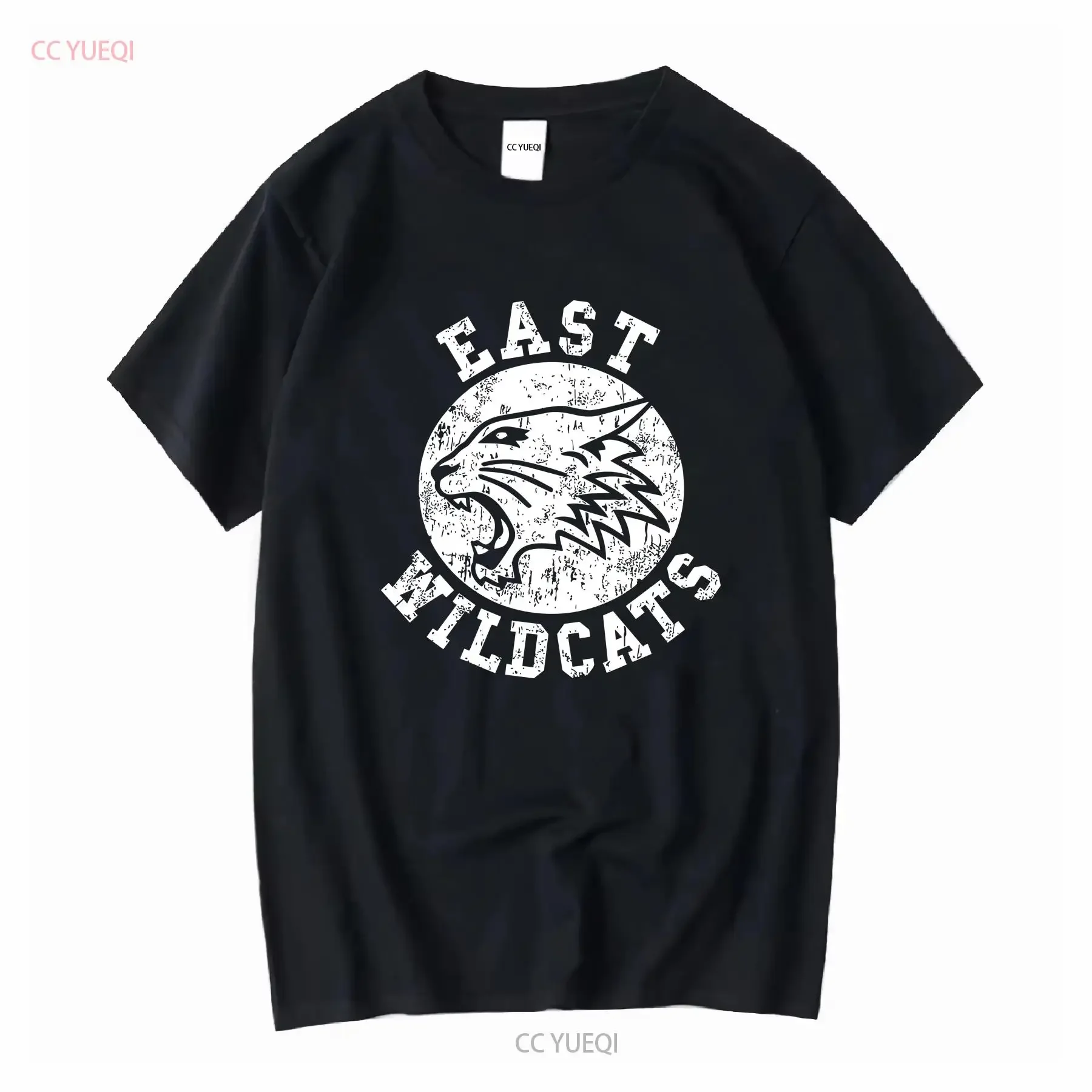 الشرقية البرية تي شيرت المدرسة الثانوية كرة السلة البرية الموسيقية القطط فريق شعار رمز خمر غسلها تنفس أوم للجنسين #1