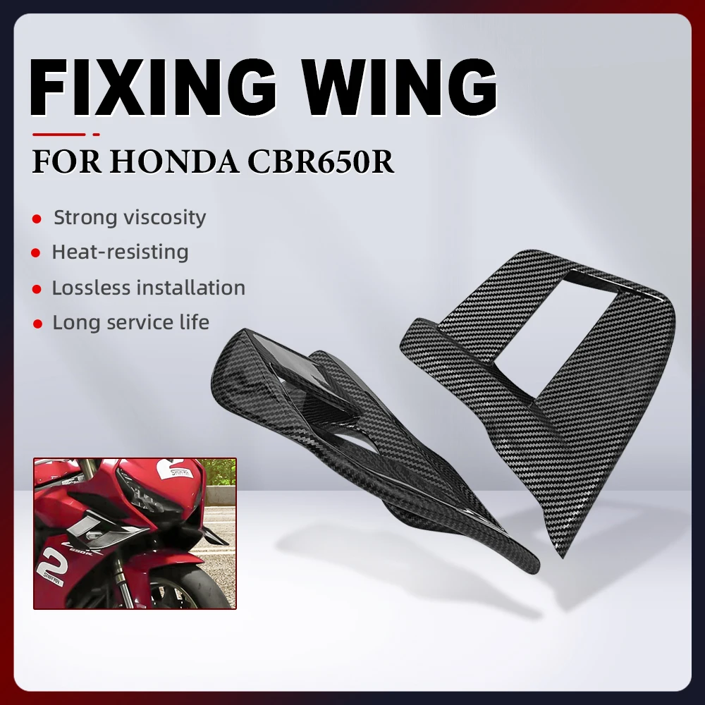 

Motorcycle Accessories Fairing Parts Fixed Wind Wing For Honda CBR650R CBR 650R 2019-2023 Aerodynamic Winglet Side Wing Spoiler