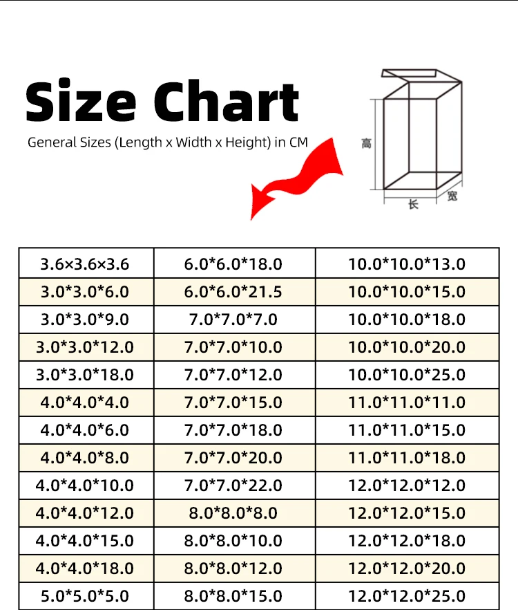 50 Stück Transparente Faltbare Quadratische Geschenkboxen aus PET-Kunststoff PVC Einzelhandels-Geschenkverpackung Durchsichtige Aufbewahrungsbox für Figuren – Detail 7