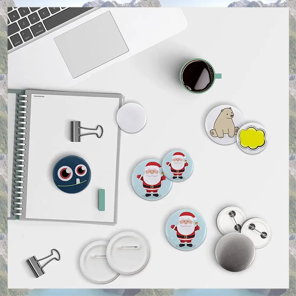 2025 Trend Blank Button Badge Parts For Button Machine 58Mm Button Parts, Circular Badge Blank Button Pins