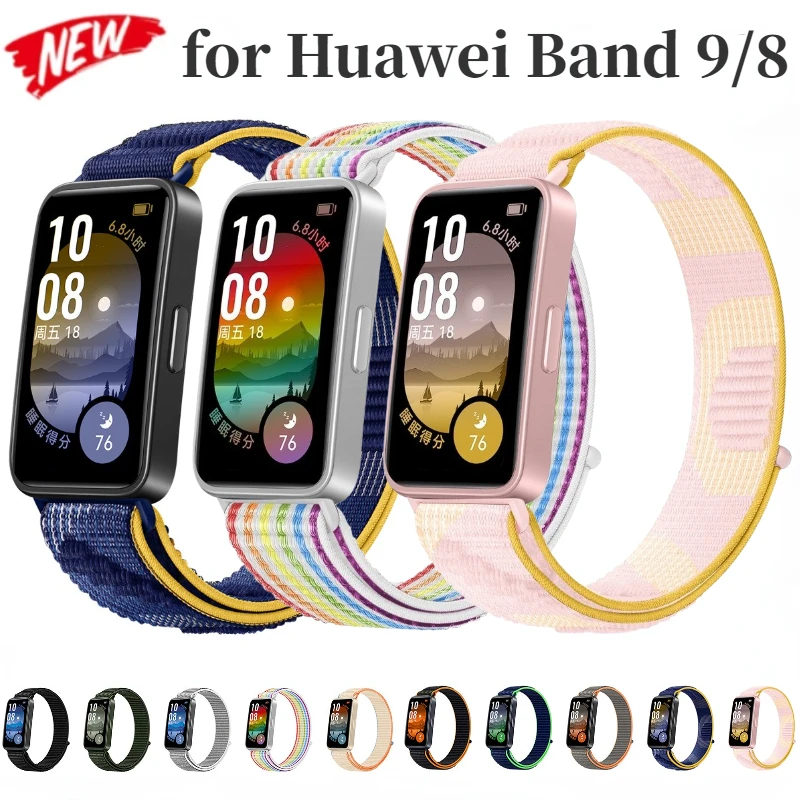 Nueva Correa de nailon para Huawei Band 10/9/8, Correa de reloj, pulsera, Correa para Huawei Band 9/8, accesorios de Correa de repuesto