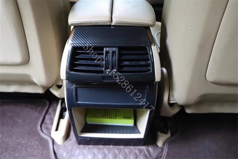 For BMW X6 E71 2008 2009~2013 Interior modification with imitation carbon fiber scratch resistant protective patch accessories