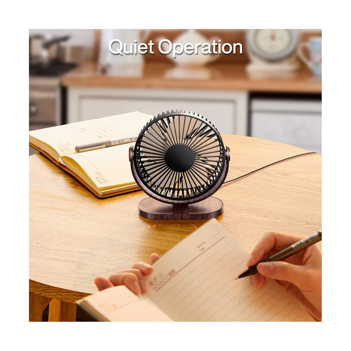 6.5 بوصة USB مكتب مروحة 3 سرعات هادئة المحمولة سطح المكتب الجدول مروحة 360 درجة تعديل الشخصية مروحة صغيرة مكتب أسود