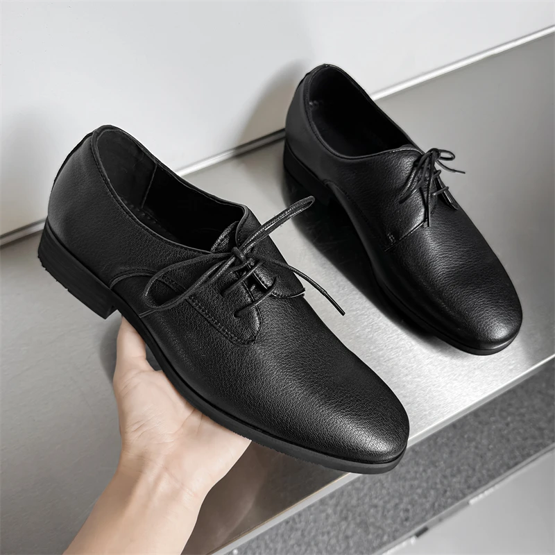 High End New Fashion Trend Single Shoe Internet Celebrity Exquisite  Comfortable Retro Side Shoelaces