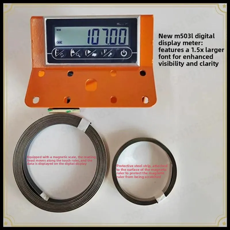 M503 Integrated Magnetic Scale Digital Readout Woodworking Sliding Table Saw Positioning Guide Double Head Saw Feed Rack DRO