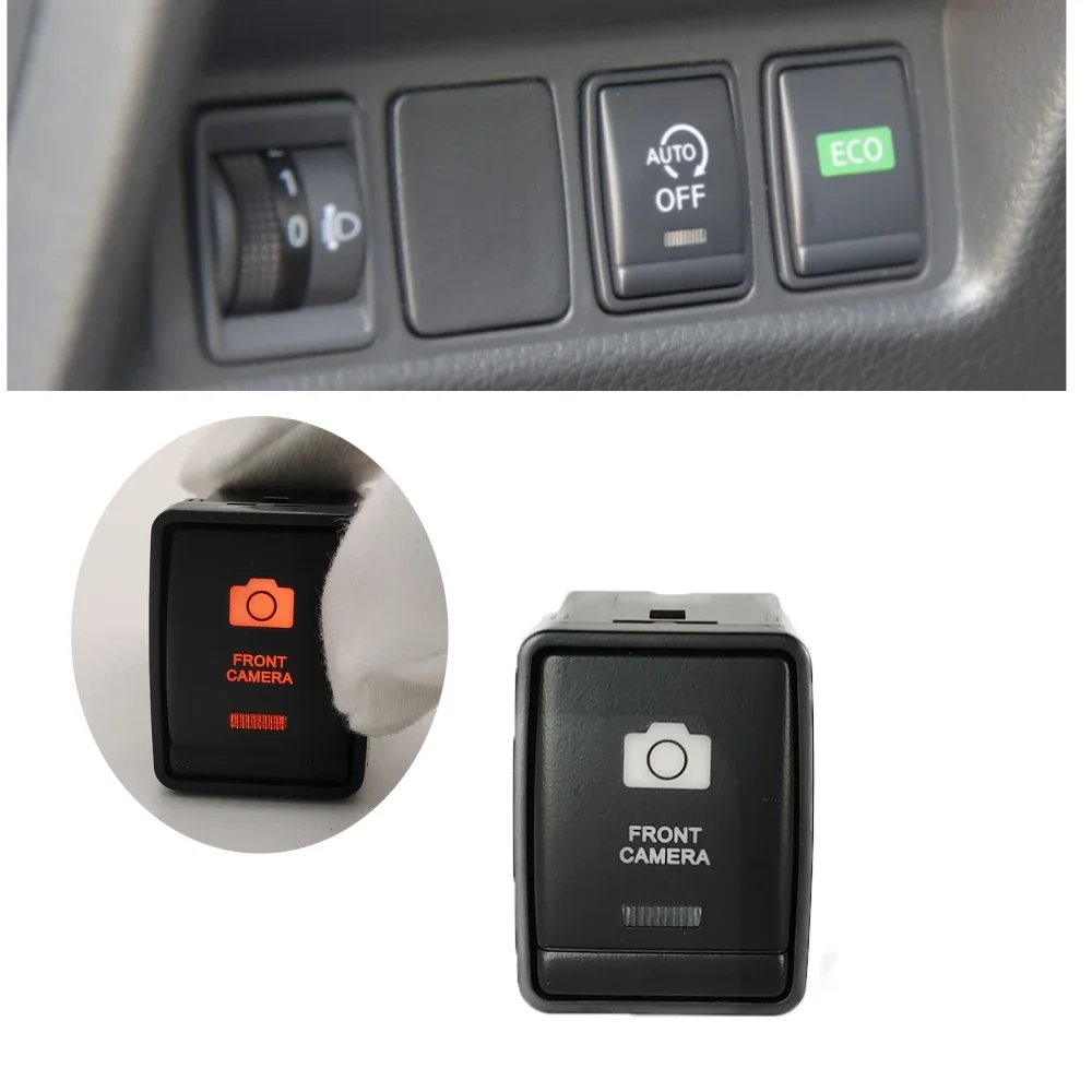 

For Nissan X-Trail TEANA 2013 - 2018 Push Switch Car Orange LED Front Camera Button Switch Refitted Switch