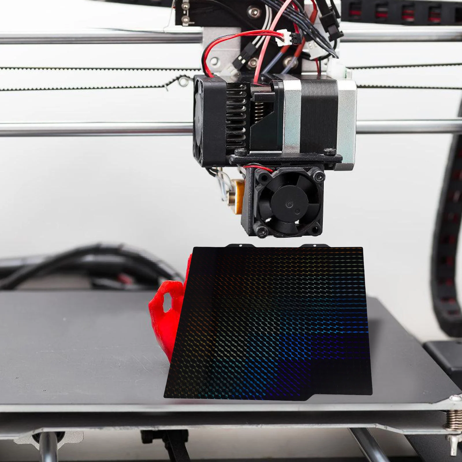 3D Printing Build Plate Double Sided H1H Texture Spring Steel Plate For Kp3S Non Magnetic Base Durable Printer