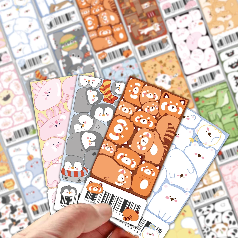 30pcs Animal Bookmarks Cartoon Cute Decorations Reading Books Marking Paper Tickets Bookmarks Student Supplies Ticket Stub Cards