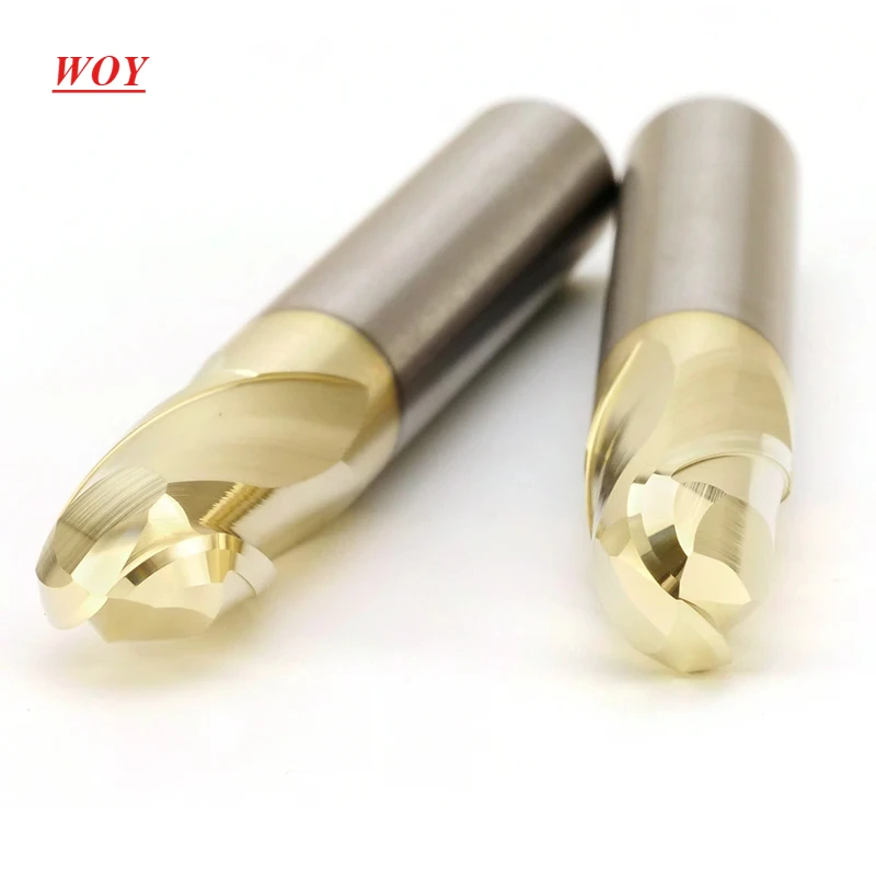 WOY Milling Cutter Alloy Coating Tungsten Steel Tool Cnc Maching Hrc68 Ball Nose Endmills  Top Milling CutterMachine Endmill