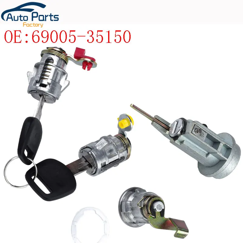Cilindro de barril de bloqueo de interruptor de encendido con llave para Toyota Hilux, 1988-1997, 69005-35150, 6900535150, nuevo