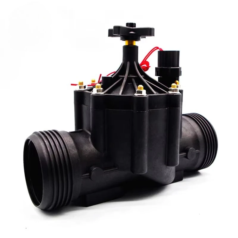 3 Inch Water Control Solenoid Valve for Irrigation AC 220V 110V 24V DC 24V 12V DC Latching  with Angle Structure