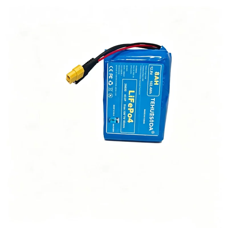 Lifepo4 Battery Pack 12.8V 8Ah 26650-4S2P  with BMS for Electric Boats Drones Toy Cars Etc Uninterruptible Power Supply view 3