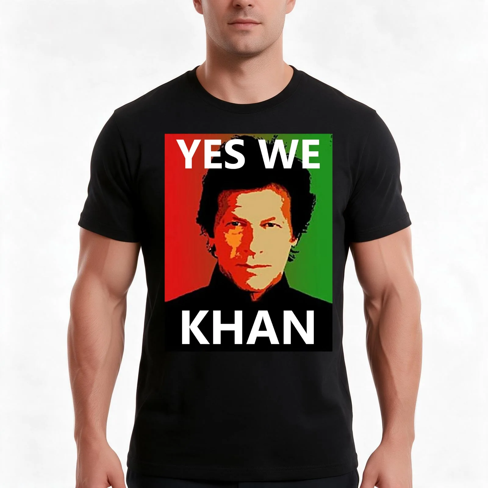 Yes We Khan - Imran Khan Pakistan Prime Minister T-Shirt Summer Casual Cotton Tee Oversized Streetwear Tops Unisex Men Women