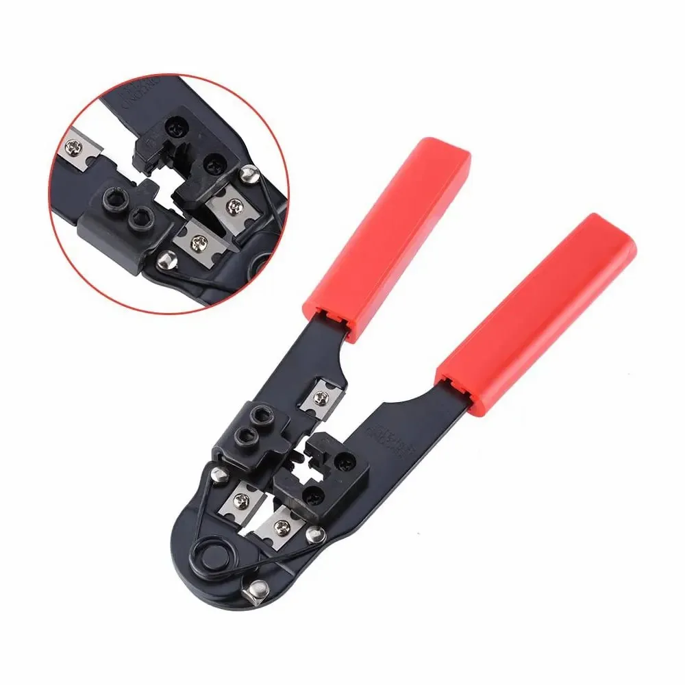 Imagem -06 - Zoerx-network Crimping Tool Modular Crimper Networking Wire Tool Kit Cortar e Descascar Cabos de Rede Apenas para 8p8c Rj45