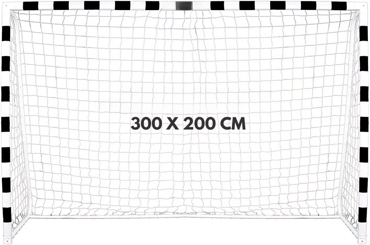 Equipo de entrenamiento deportivo duradero de portería de fútbol de entrenador de acero portátil 300x200x90cm