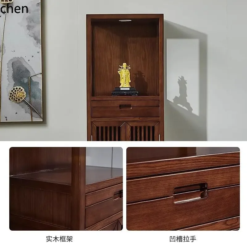 v2  black walnut solid wood offering incense table for home buddhist hall offering simple offering table
