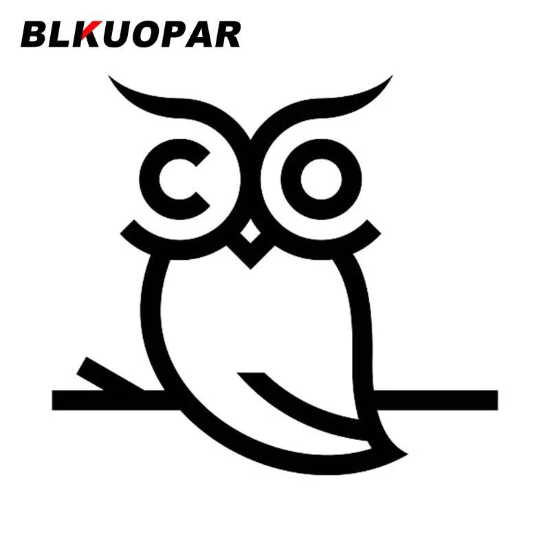 

BLKUOPAR Owl Logo Design Logo Car Sticker Sunscreen Original Art Decal Personality Vinyl Waterproof Motorcycle Car Accessories