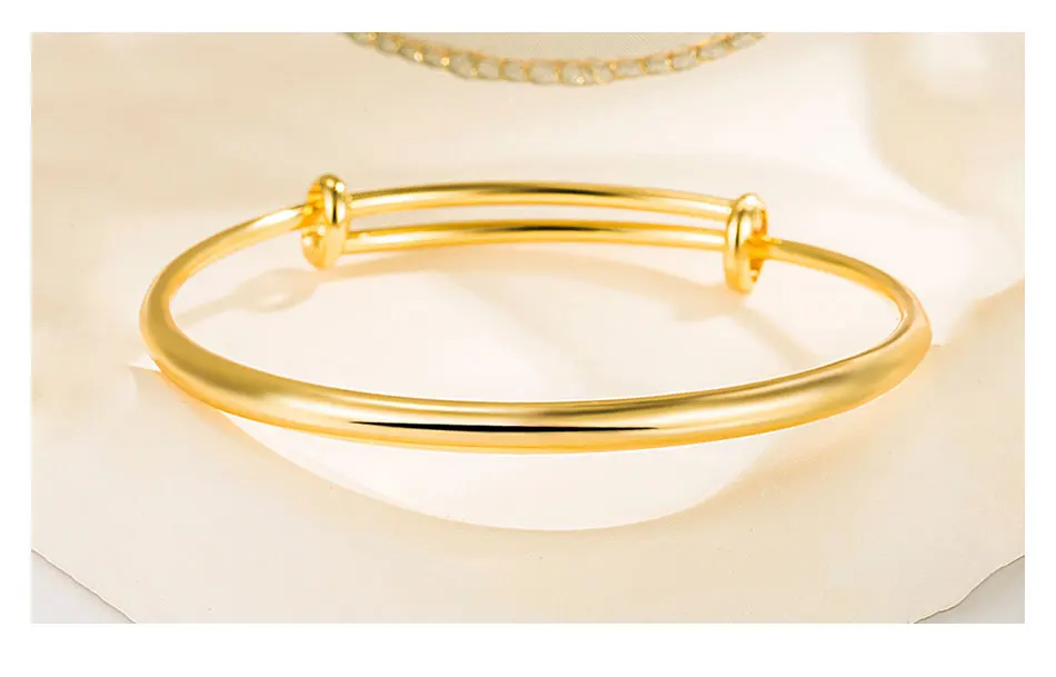 ZDADAN 925 Sterling Silber 18 Karat Gold Verstellbares Armband Armreif Für Frauen Modeschmuck – Detail 5