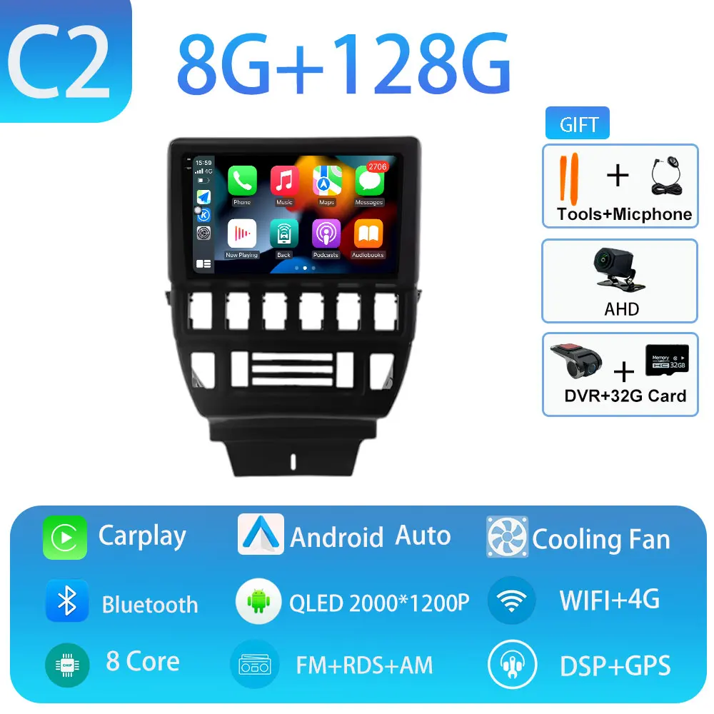 Voor LADA Niva 1993-2020 Android 15 Auto Speler Centrale GPS Navigatie Multimedia Draadloze Carplay Stereo Scherm 4G BT Head Unit