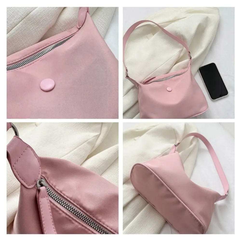 Bolso de hombro de nailon para niñas, bandolera cuadrada Simple de gran capacidad, bolso de tela Oxford que combina con todo