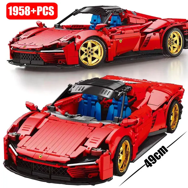 Technical Car Daytona SP3 Racing Vehicle Compatible 42143 Or Remote Control Set MOC Model Building Blocks Toys For Children Gift