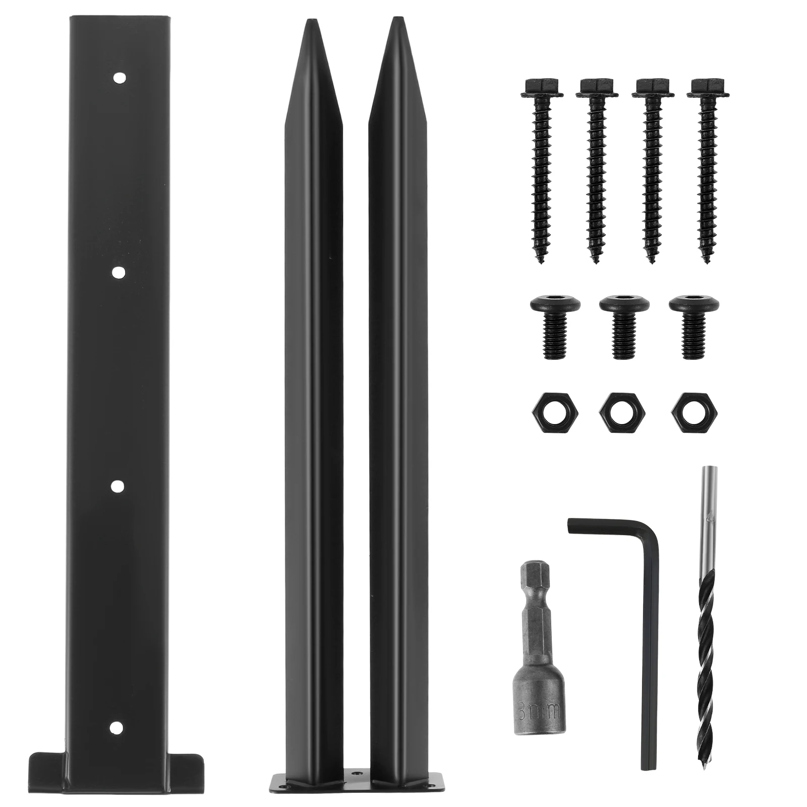 Fence Post Repair Kit Heavy Duty Fence Post Repair Stakes Fence Post Fence Post Repair Stakes Anchor Ground Spike for Repair