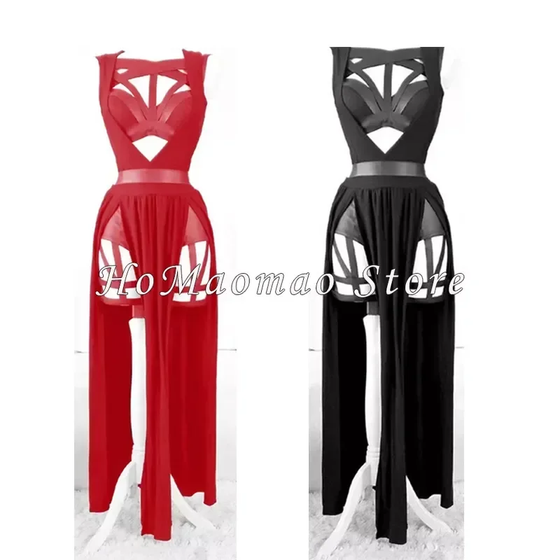 

Anime Yor Forger Cosplay Lingerie Nightdress Sleeveless Bandage Vest Hollow Out Sexy High Split Dress Mesh Pajamas Dropship