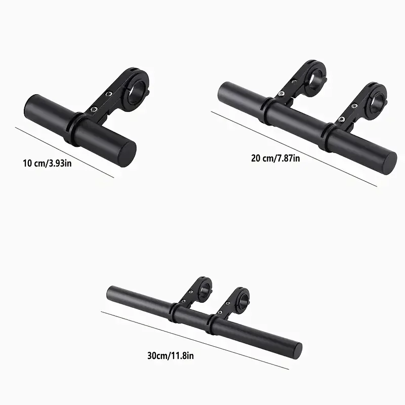 10/20/30cm bicycle handlebar extension bracket MTB headlight installation extension pole highway mountain bike handlebar extensi image 3