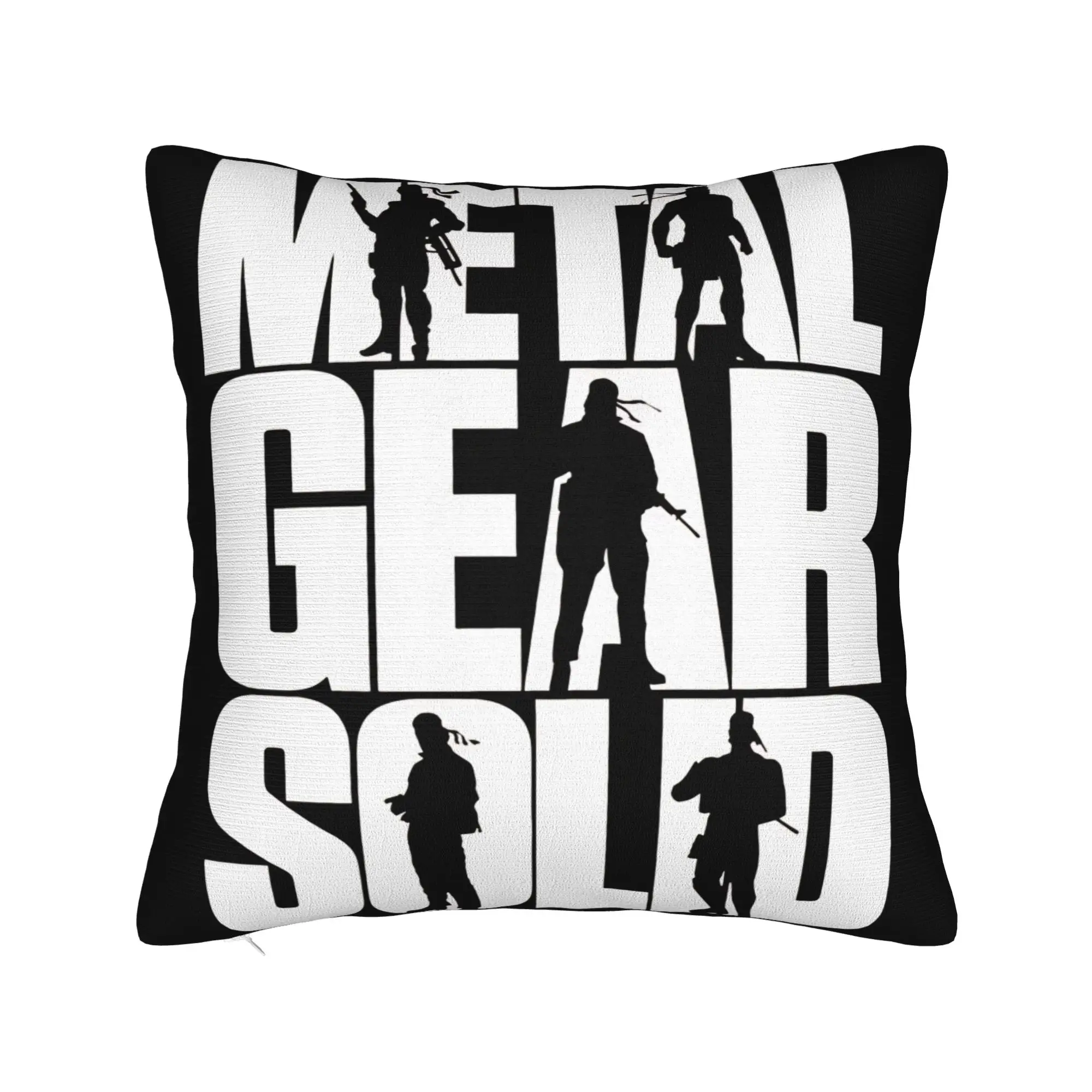 Metal Gear Solid MGS Game Pillowcases  Vintage Pillow Case For Chair Sofa Home Decor Soft Pillow Cover