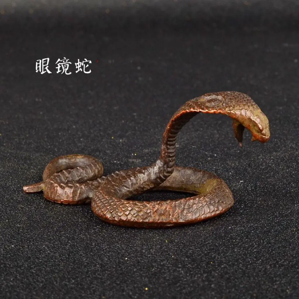 

Ancient Purple Copper Old Wrapped Cobra Gold Snake Dance Home Feng Shui New Year Prayer Zodiac Sign