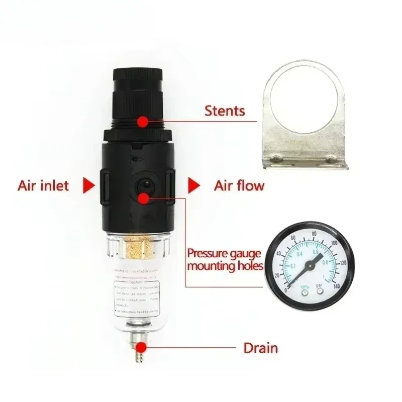 AFR2000 Pneumatic Filters for Air Compressor Moisture Separator Pressure Regulator Oil Water Separators Unit