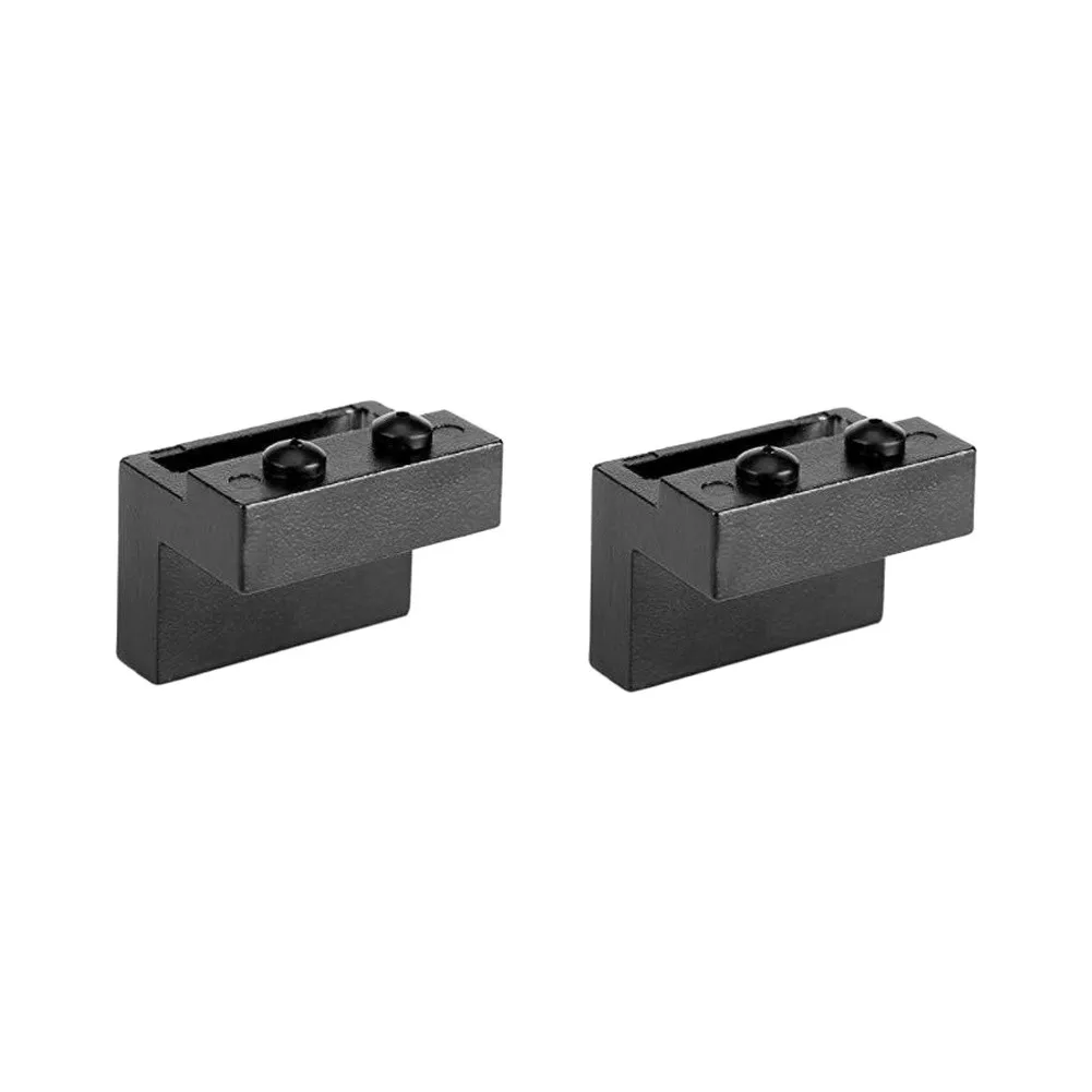 Carbon Steel Sliding Door Stopper Designed for Barn Style Applications with Controlled Stop Function 5.4cm Black