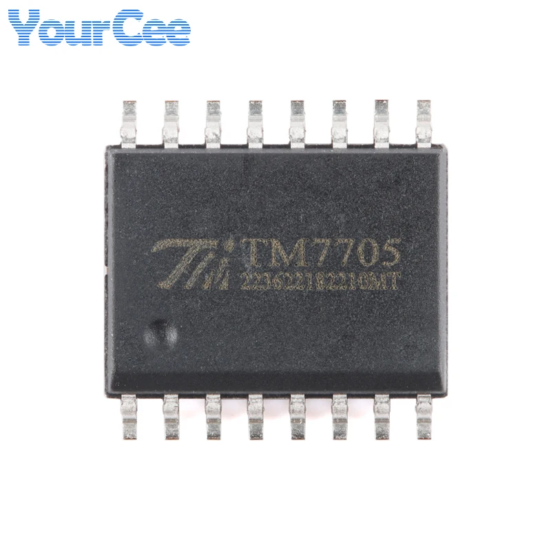 5pcs TM7705 (Wide-Body) SOP-16-300Mil 16-Bit A/D Conversion Chip Mold Digital Converter IC