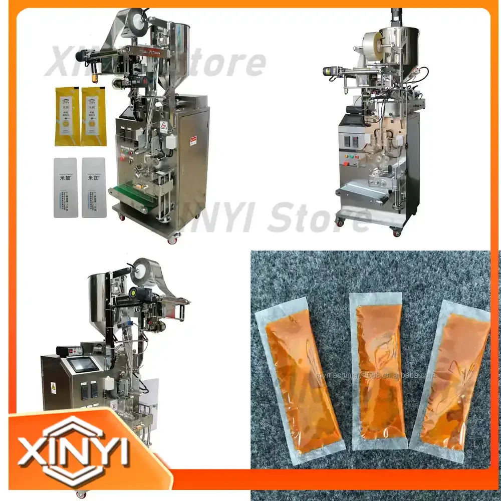 Multi-function Packaging Machine for Small Pouch 4 Side Seal Bag Juice Paste Filling and Sealing Packing Machine for Food