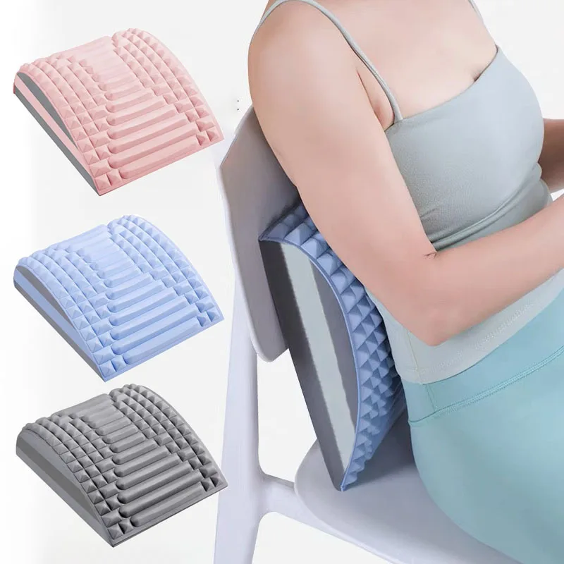 

TPE Массажер для поясницы и спины EVA Массаж талии Подушка для шейной памяти Устройства для растяжки талии Поддержка позвоночника Растяжитель спины Унисекс