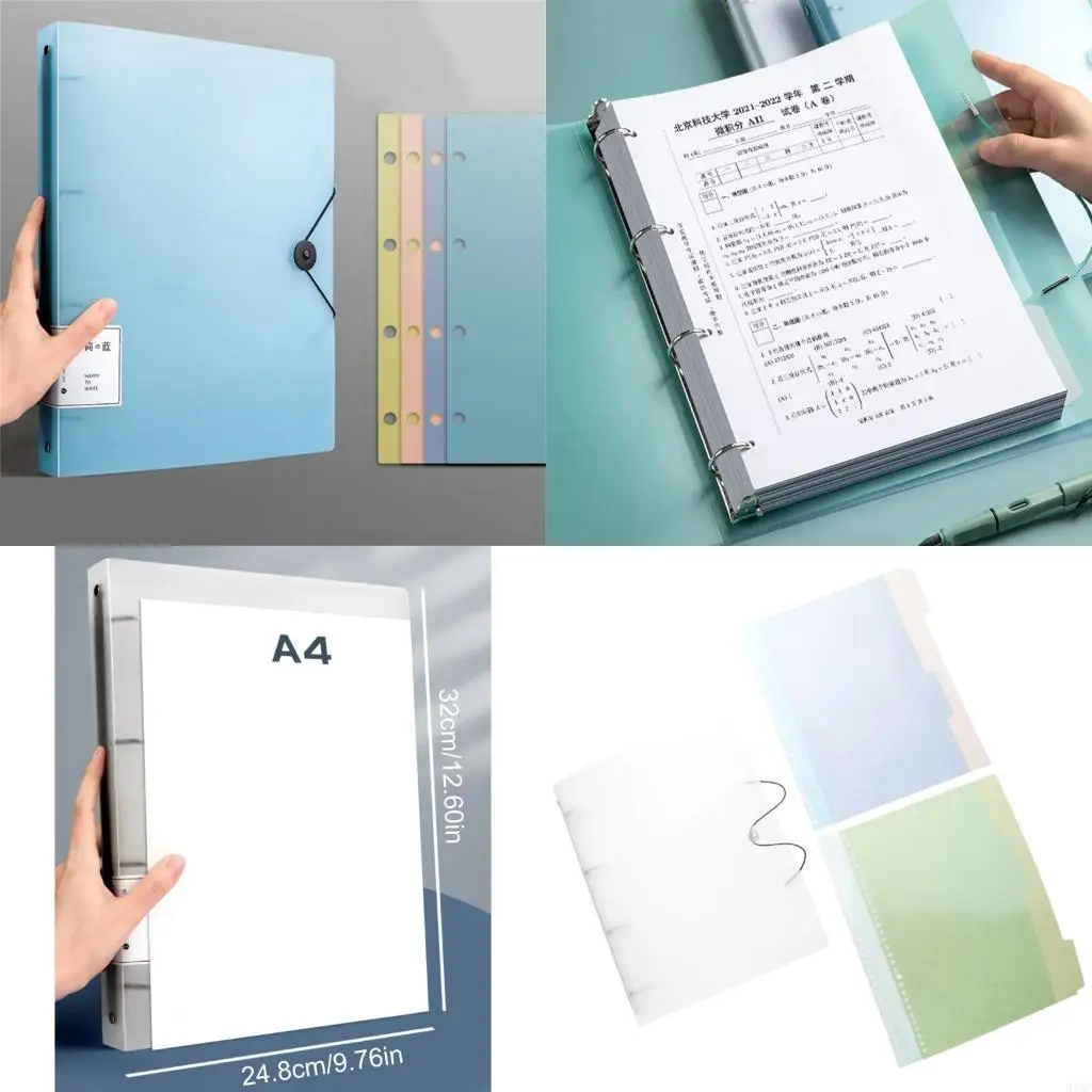 

Папка-переплет с 4 кольцами, папка для файлов, папка для презентаций, вмещает 220 листов.