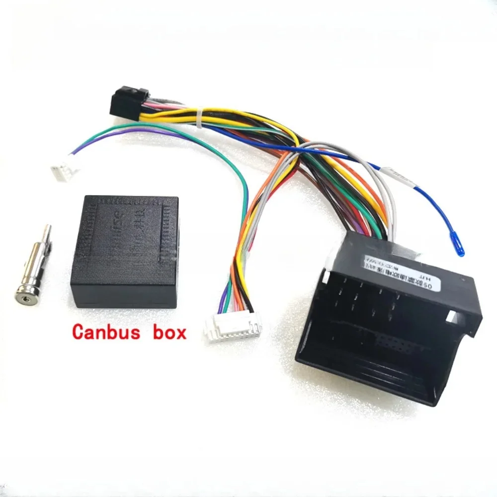 16 PIN Android Power Wiring Harness Cable Adapter With Raise Canbus Box FORD-RZ-09 For Ford Mondeo 07-10/Focus 07-11/C-MAX 07-10