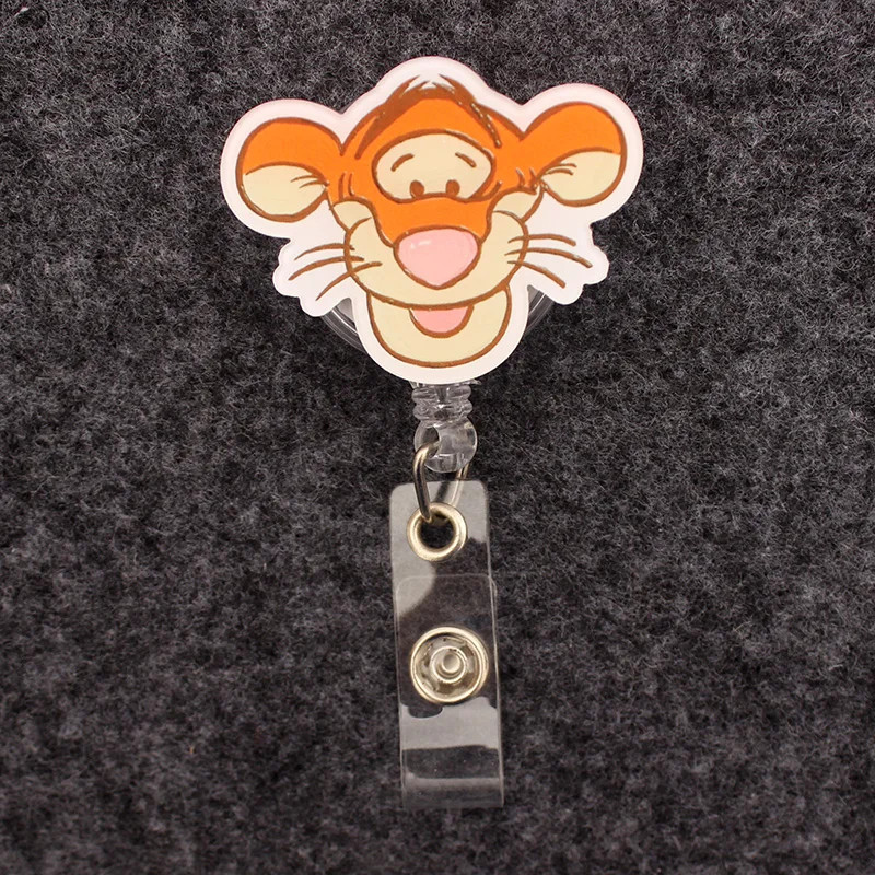 Cartoons Friends Tiger Style Retractable Badge Reel For Nurse Doctor Card Holder Office Hospital Supplies Boy Girl Name Card