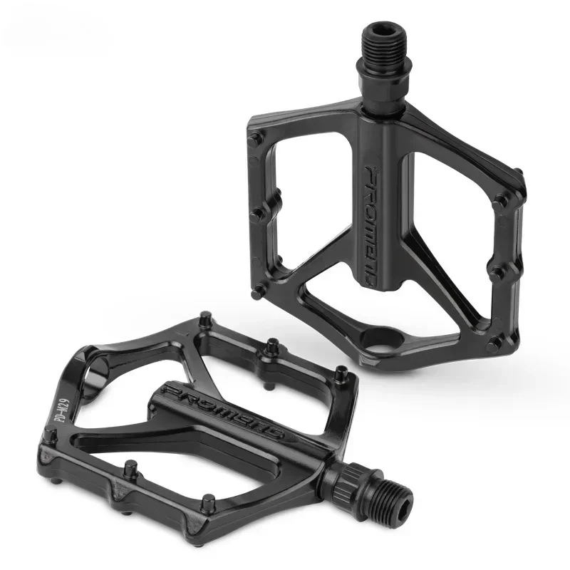 MTB Bicycle Pedal Anti-Slip Double DU Bearings Lightweight Aluminum Alloy Pedal Wide Platform Pedals Mountain Bike Parts