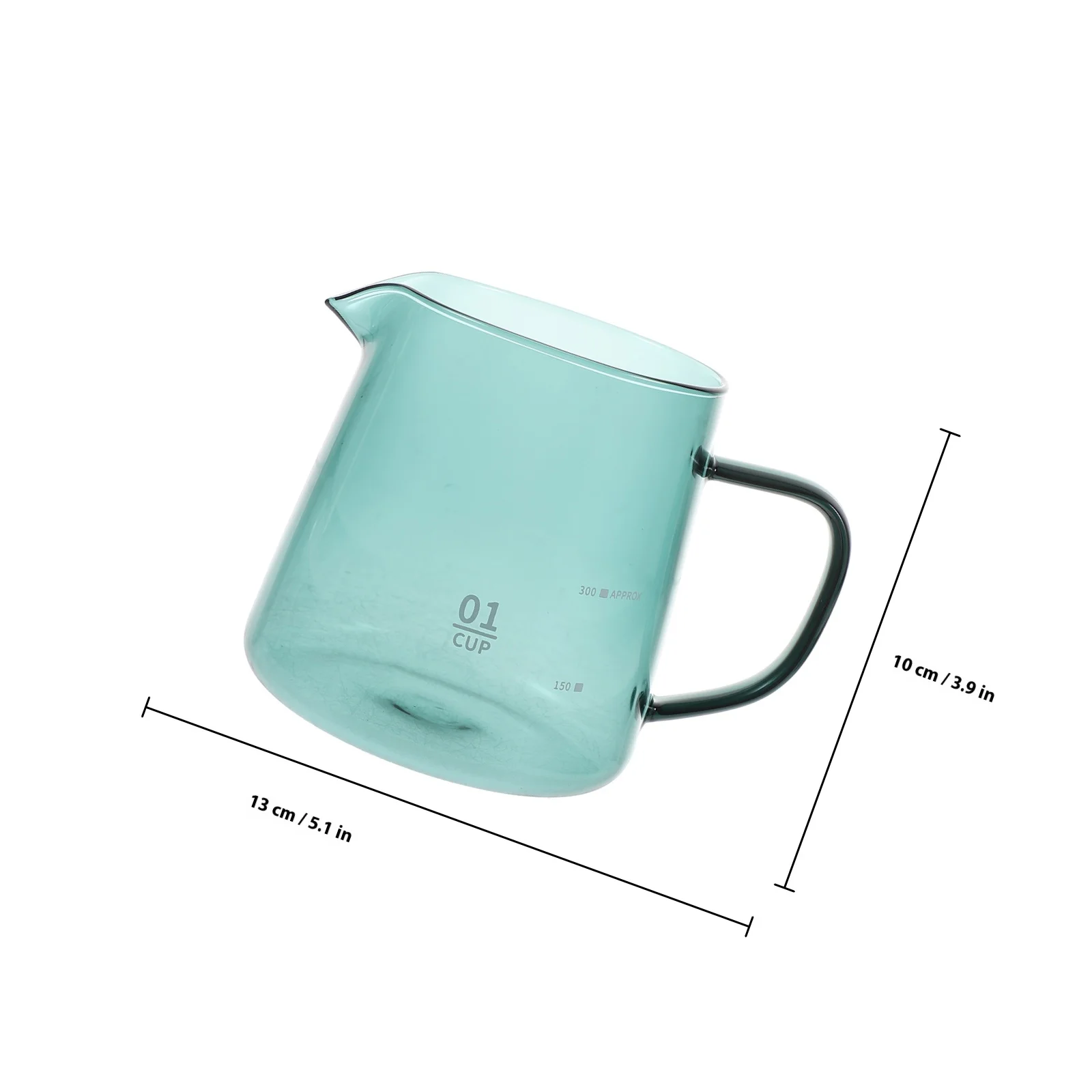 إبريق قهوة زجاجي أنيق بتصميم رائع ومقبض مضاد للحرق وبار منزلي ومطعم يستخدم وعاء قهوة زجاجي #2