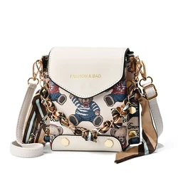 New Fashion Women Mobile Phone for  Female Messenger Bag Purse Wild Mini Bear Series Wrist Pack