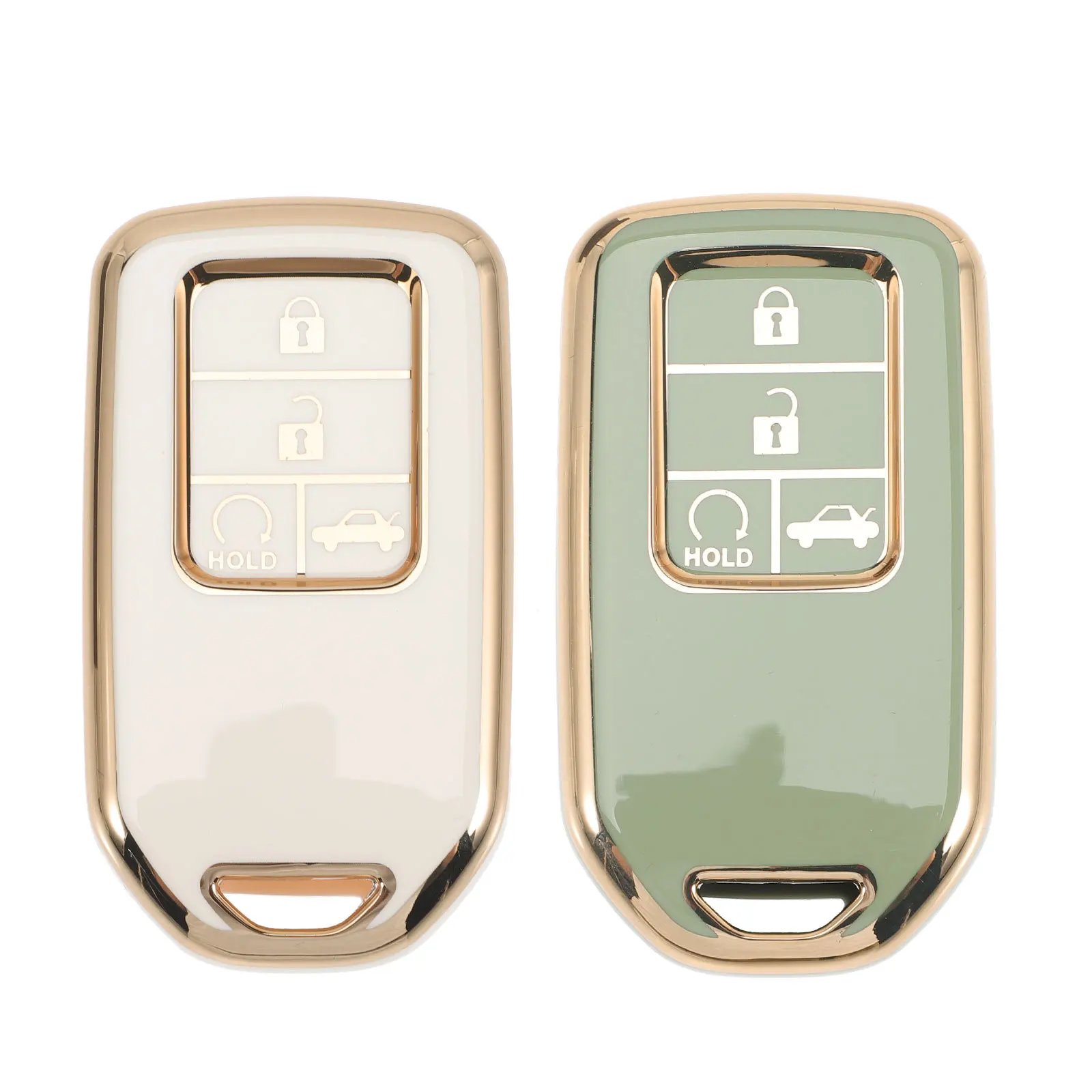 Housse de porte-clés pour clés de voiture, 2 pièces, robuste, résistante à l'usure, Protection entièrement couverte, douce, Flexible, Non déformée