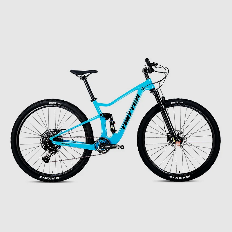 Dual Carbon Suspension Mountain Bike full Suspension 12 Speed MTB Bikes with DNM Air shock Absorders For Adult