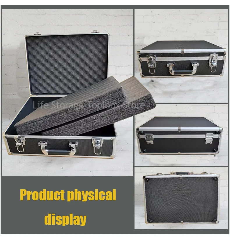 Imagem -02 - Caixa de Ferramentas de Alumínio Caixa de Ferramentas para Mecânica Hardware Tool Organizer Grande Pelicano Hard Case Instrumento de Segurança