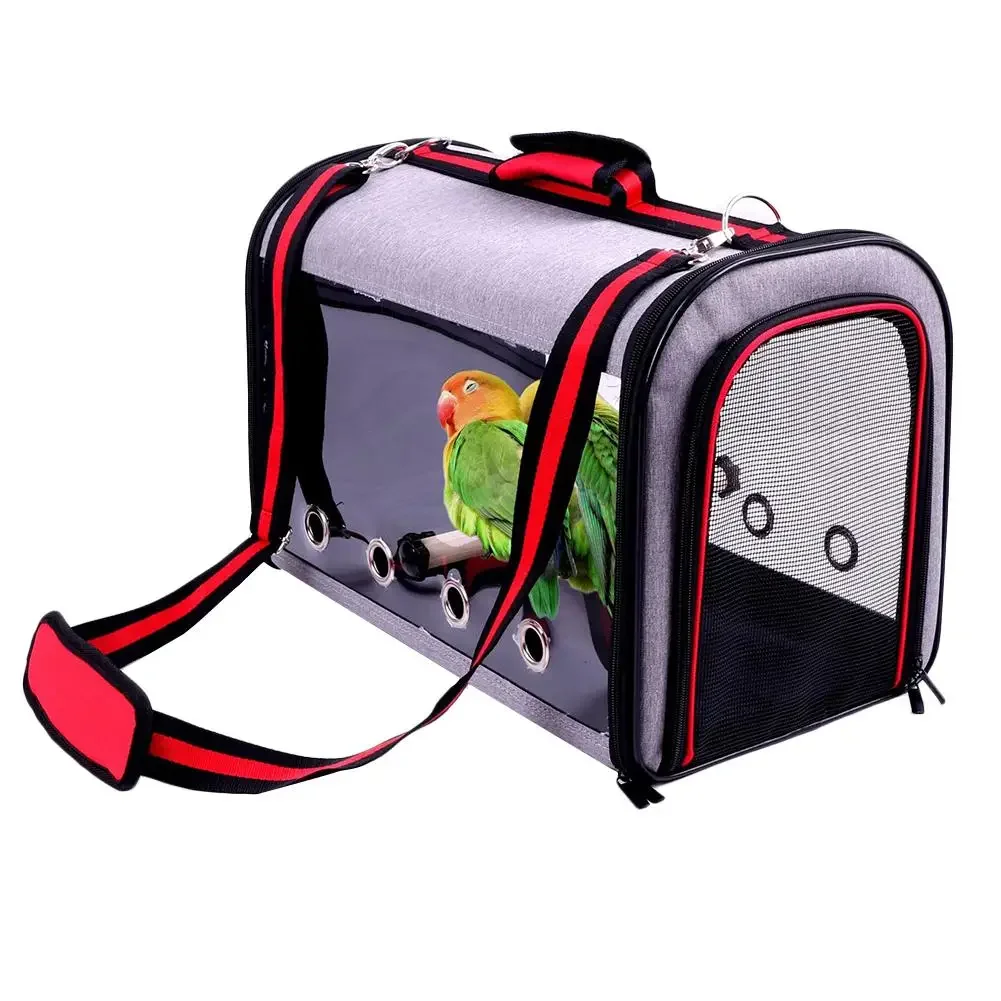 Bird Carrier Bird Travel Cage Outdoor Transport Parrot Cage Bird Carrying With Perch Dog Backpack For Pet Parrot Cat Rabbit