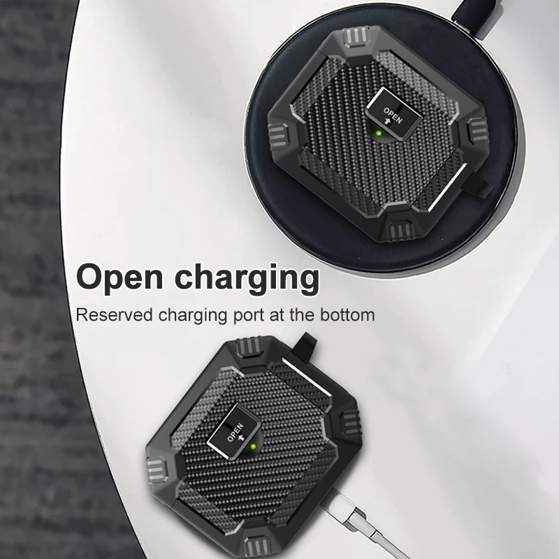 Luxury Switch Earphone Case For Airpods Pro 2 3 USB C Case Shockproof Cover For Apple Air pods Pro 2 3 2023 Accessories Keychain