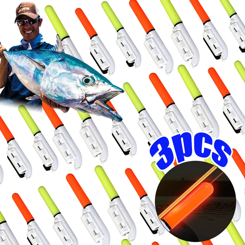 

Night Fishing Electronic Rod Snap-on Stick Luminous Glow Waterproof Rock Fishing Float Tackle Accessories CR322/ CR425 Battery