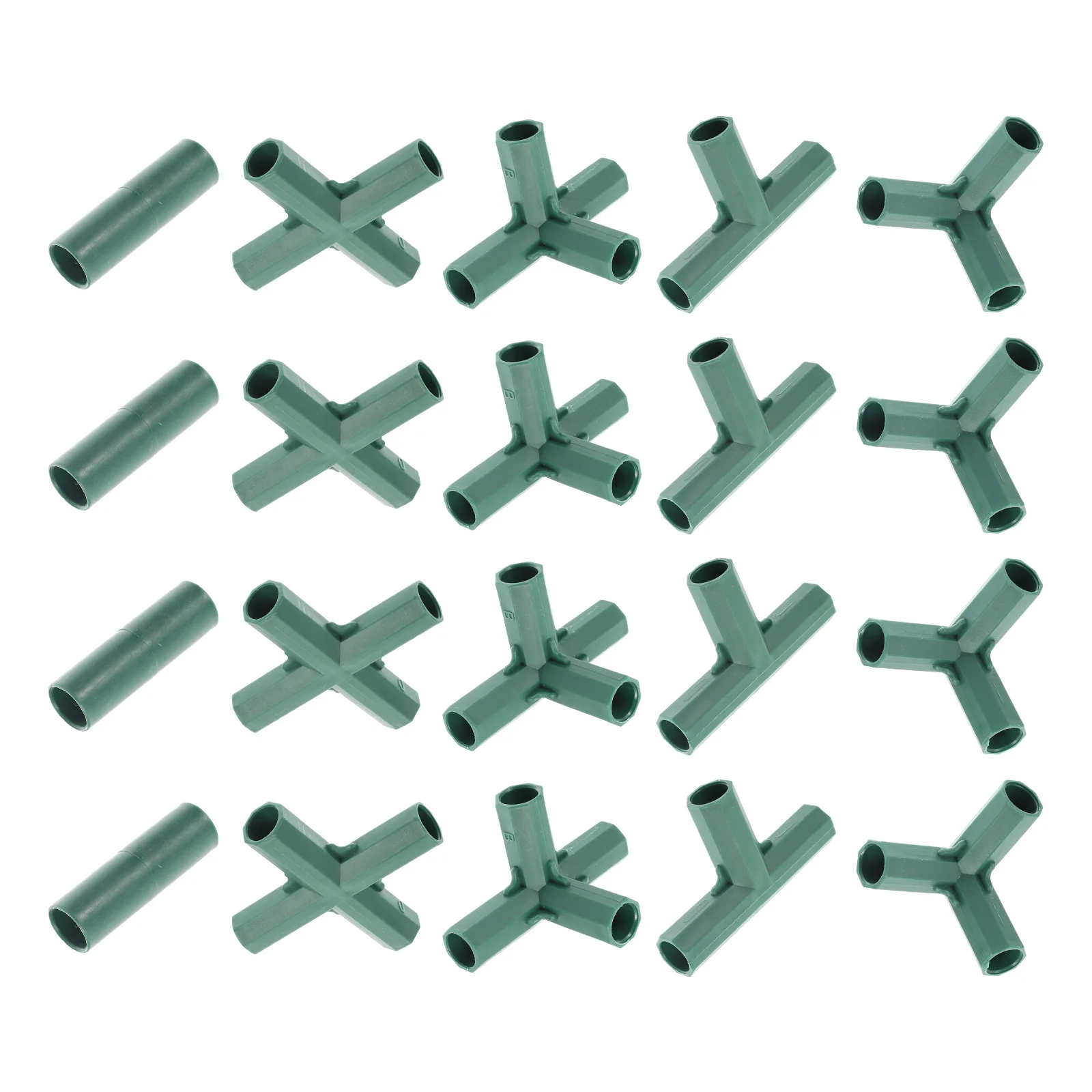 

20 Pcs Greenhouse Connector Plant Garden Supplies Planting Pipe Joints Capillary Connection Tube Abs Gardening Straight Tee