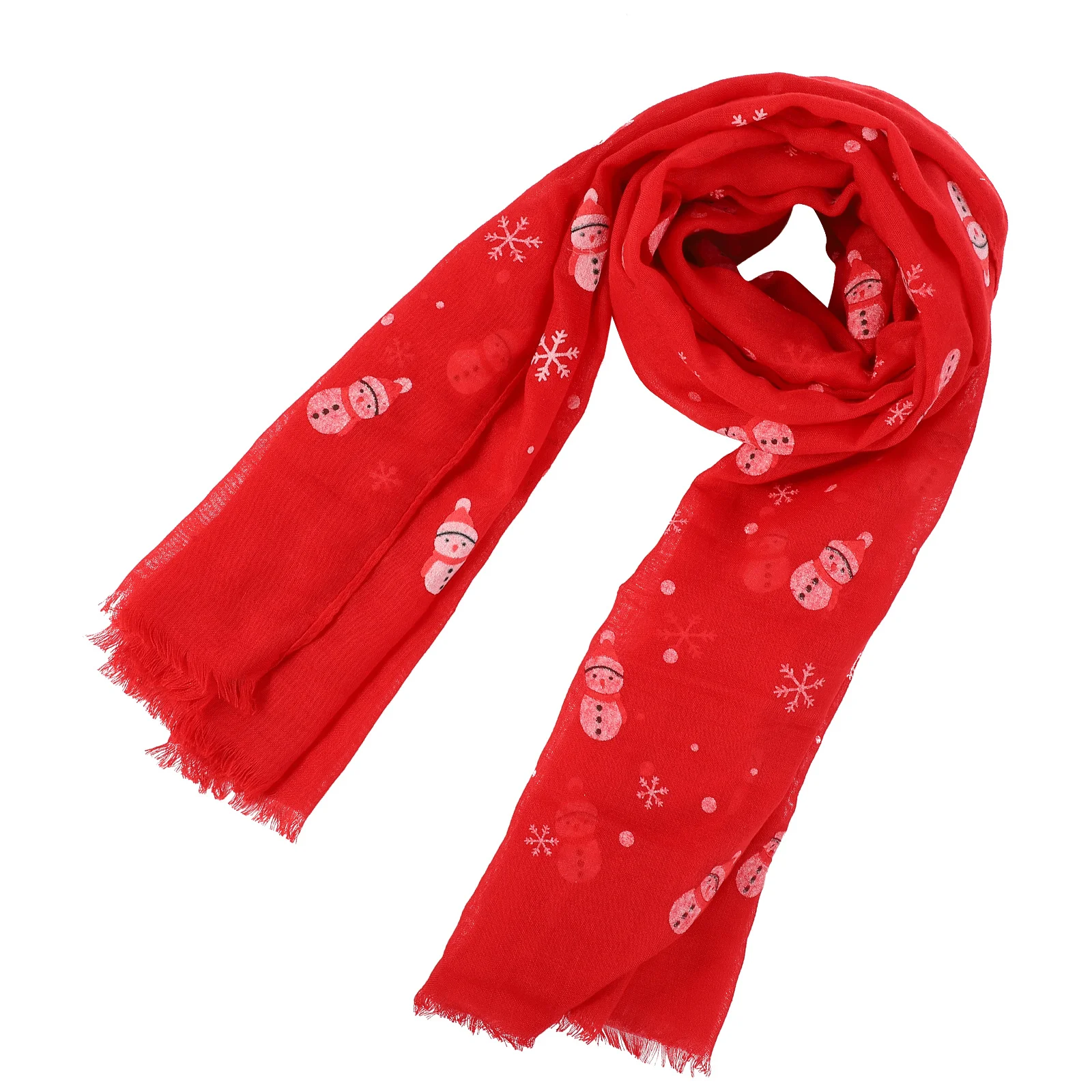 1 قطعة وشاح الفوال شال للنساء الفوال شال طويل عيد الميلاد يرتدي موضة منديل وشاح طويل مهرجان هدية #1