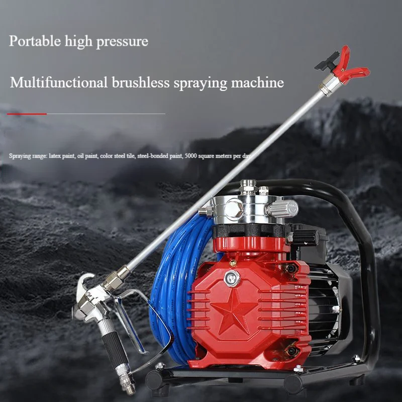 Latex Paint Sprayer, High Pressure Airless Multi-Function Electric Coating Machine for Steel Roof Painting